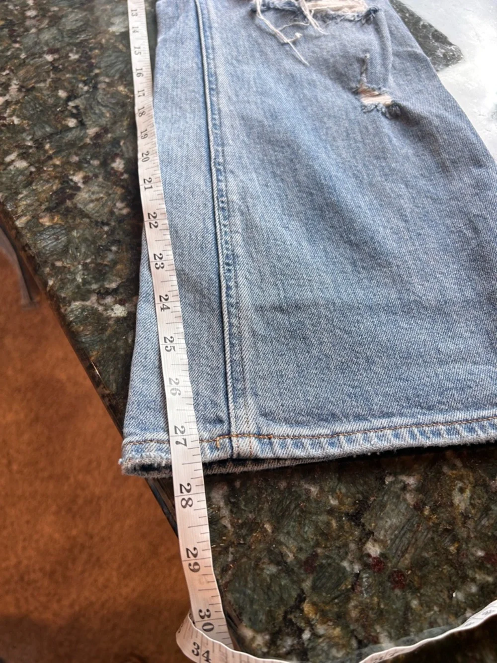 Aritizia Denim Forum The Twiggy High Rise Flare 28L. Sz 25. Organic cotton - Picture 8 of 8